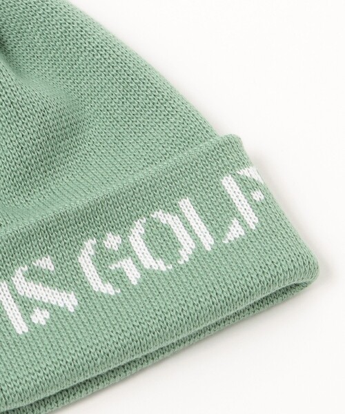 BEAMS GOLF(ビームスゴルフ)の「BEAMS GOLF / ポンポン ニットキャップ(ニットキャップ/ビーニー・レディース・オレンジ/セージグリーン/ブラック/ネイビー・FREE)」の12枚目の写真