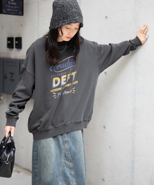 WEGO（ウィゴー）の「WEGO/ピグメントスウェット（スウェット・レディース・その他2/その他1/その他3/ネイビー・FREE）」の12枚目の写真