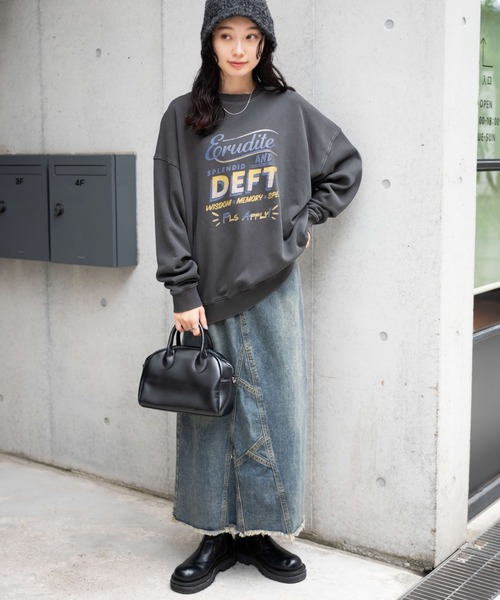 WEGO（ウィゴー）の「WEGO/ピグメントスウェット（スウェット・レディース・その他2/その他1/その他3/ネイビー・FREE）」の13枚目の写真