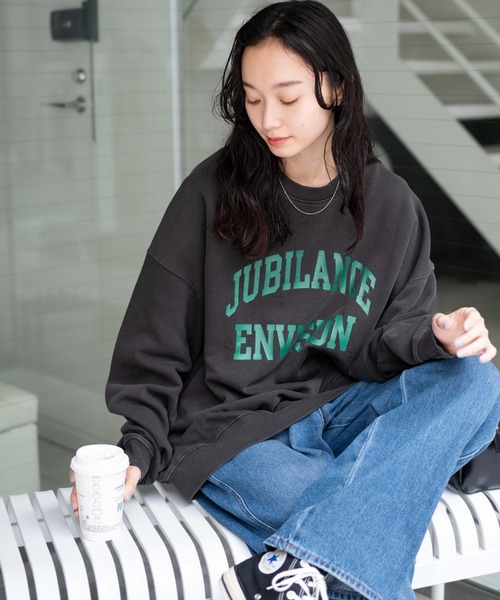 WEGO（ウィゴー）の「WEGO/ピグメントスウェット（スウェット・レディース・その他2/その他1/その他3/ネイビー・FREE）」の17枚目の写真