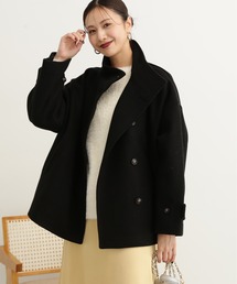 N.(N. Natural Beauty Basic) | ◆テックメルトンスタンドネックショートコート(ステンカラーコート)