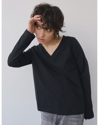 ALEXIA STAM | Basic V Neck Long Sleeve Tee/VネックロングスリーブTee(Tシャツ/カットソー)