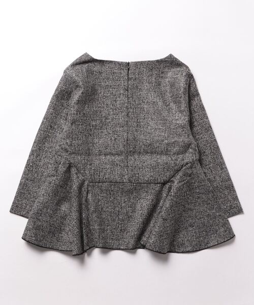 aquagarage（アクアガレージ）の「ツイードペプラムトップス（シャツ/ブラウス・レディース・グレー/チャコール/ブラック/オフホワイト・M/S/L）」の17枚目の写真