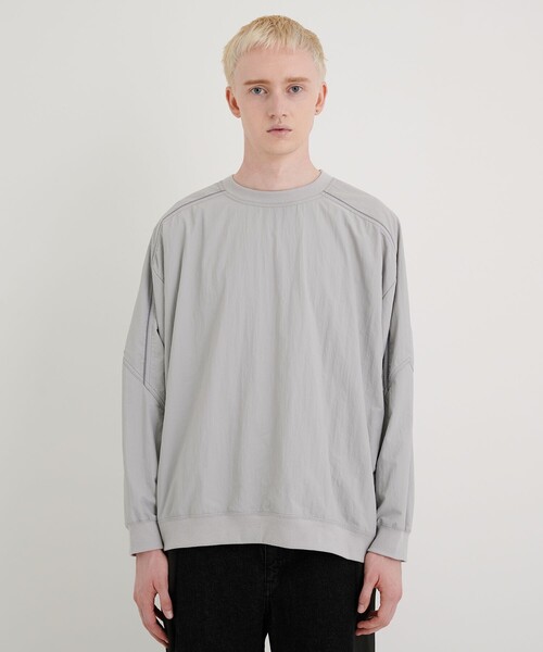 CITY TOKYO（シティトウキョウ）の「撥水テックトラックジャンパー/ピステ（ブルゾン・メンズ・ライトグレー/ブラック・1/2）」の6枚目の写真