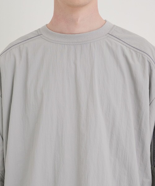 CITY TOKYO（シティトウキョウ）の「撥水テックトラックジャンパー/ピステ（ブルゾン・メンズ・ライトグレー/ブラック・1/2）」の9枚目の写真