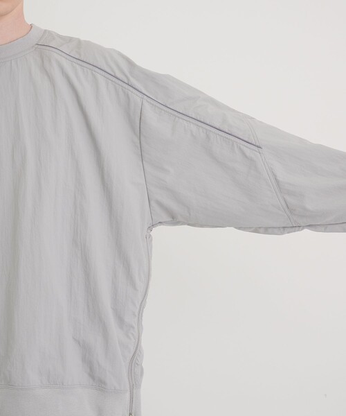 CITY TOKYO（シティトウキョウ）の「撥水テックトラックジャンパー/ピステ（ブルゾン・メンズ・ライトグレー/ブラック・1/2）」の10枚目の写真