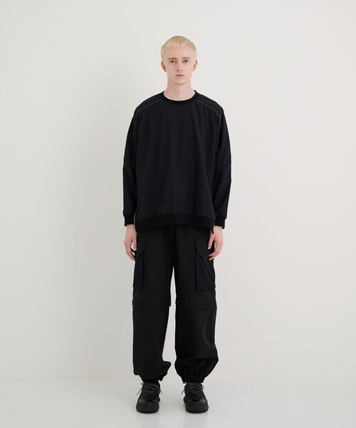 CITY TOKYO（シティトウキョウ）の「撥水テックトラックジャンパー/ピステ（ブルゾン・メンズ・ライトグレー/ブラック・1/2）」の16枚目の写真