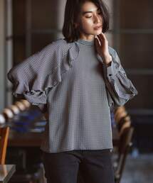 OPAQUE.CLIP | フリルスリーブイージーケアブラウス【洗濯機洗い可】(シャツ/ブラウス)