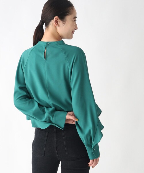 サルセーション トップス　ダークグリーン✖️ホワイト　フリーサイズ　⑥ OPAQUE.CLIP（オペークドットクリップ）の「◇≪SS-LLsize≫ 裏