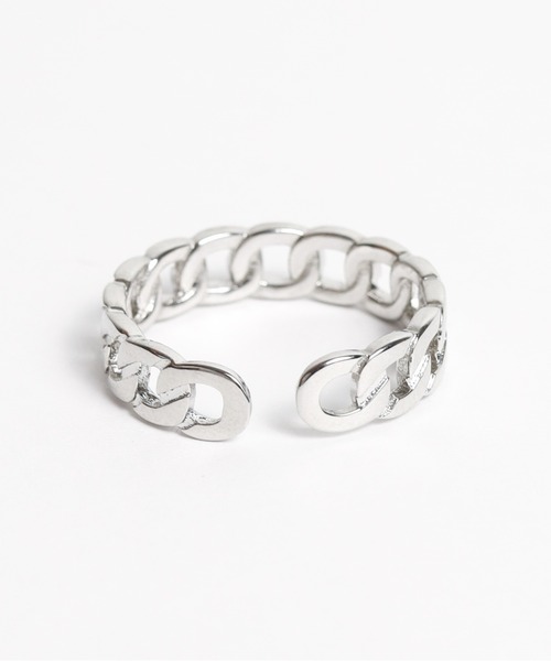 ARCHIVER(アーカイバ)の「【Bk】【sterling silver】フリーサイズ 喜平チェーンリング(リング・レディース・シルバー・FREE)」の5枚目の写真