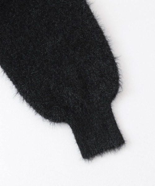 HEYUMM（ヘユム）の「エアリーヤーンクルーネックセーター（ニット/セーター・レディース・ライトベージュ/ブラック/アイボリー・ONE）」の10枚目の写真