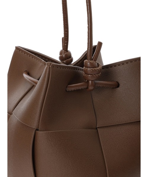 AMERICAN HOLIC（アメリカンホリック）の「編み込み巾着ショルダーBAG（ショルダーバッグ・レディース・ブラック/ブラウン/シルバー・FREE）」の16枚目の写真