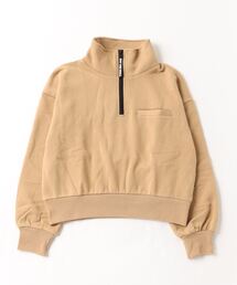 VANS ヴァンズ W LOGO ZIPPER H SWT スウェットクルー 123K3050100 ABC-MART限定 BEIGE