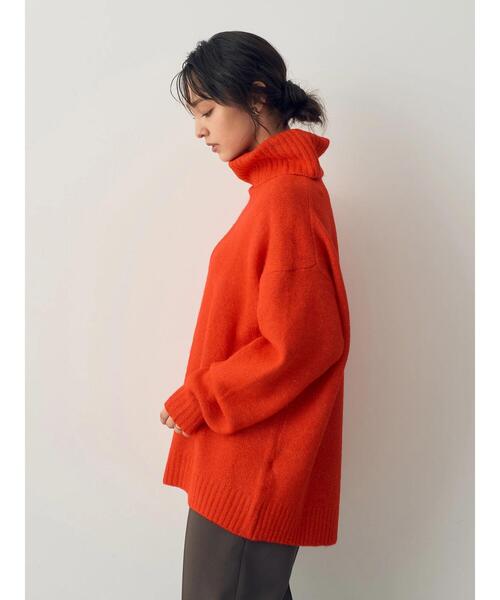 YECCA VECCA(イェッカヴェッカ)の「オフタートルネックソフトニット(ニット/セーター・レディース・アイボリー/レッド/チャコールグレー・FREE)」の19枚目の写真
