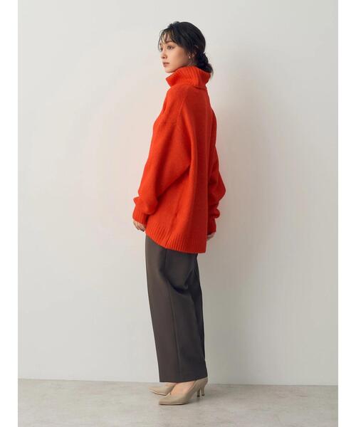 YECCA VECCA(イェッカヴェッカ)の「オフタートルネックソフトニット(ニット/セーター・レディース・アイボリー/レッド/チャコールグレー・FREE)」の22枚目の写真