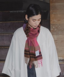 matti totti（マッティトッティ）の「【matti totti】カシミヤ100% マフラー 大判 レディース チェック ボーダー 千鳥 ブロック 柄 カシミヤマフラー カシミアマフラー（マフラー）」