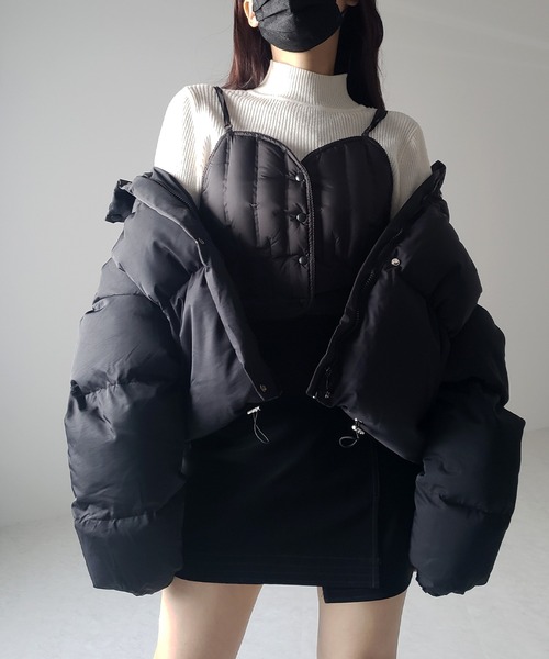 me+em select（ミームセレクト）の「【 2color 】ダウンベストキャミ