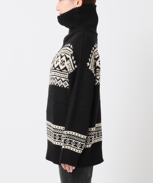 COMMRE（コムル）の「【COMMRE / コムル】襟付きジャガード柄 プルオーバー（ニット/セーター・レディース・アイボリー/ブラック・FREE）」の17枚目の写真