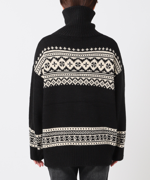 COMMRE（コムル）の「【COMMRE / コムル】襟付きジャガード柄 プルオーバー（ニット/セーター・レディース・アイボリー/ブラック・FREE）」の18枚目の写真