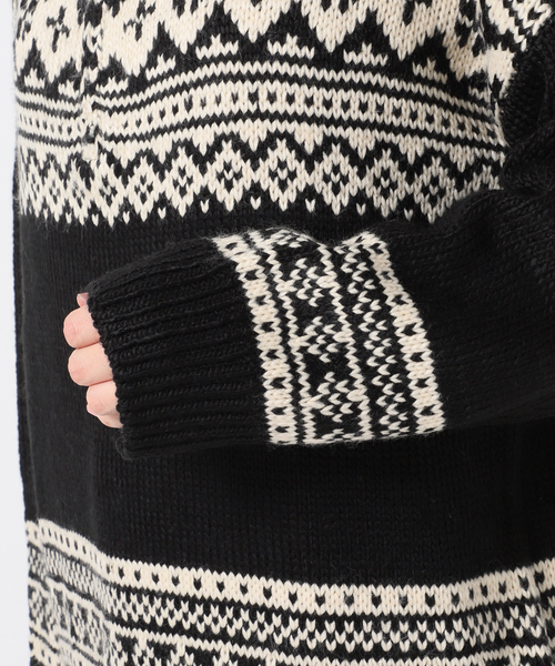 COMMRE（コムル）の「【COMMRE / コムル】襟付きジャガード柄 プルオーバー（ニット/セーター・レディース・アイボリー/ブラック・FREE）」の22枚目の写真