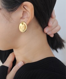 ieLS(イエルズ)の金属アレルギー対応「ieLS」ステンレス ニュアンスプレートイヤリング(イヤリング)