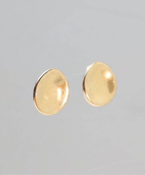 ieLS(イエルズ)の「金属アレルギー対応「ieLS」ステンレス ニュアンスプレートイヤリング(イヤリング・メンズ・ゴールド/シルバー・ONE SIZE)」の4枚目の写真