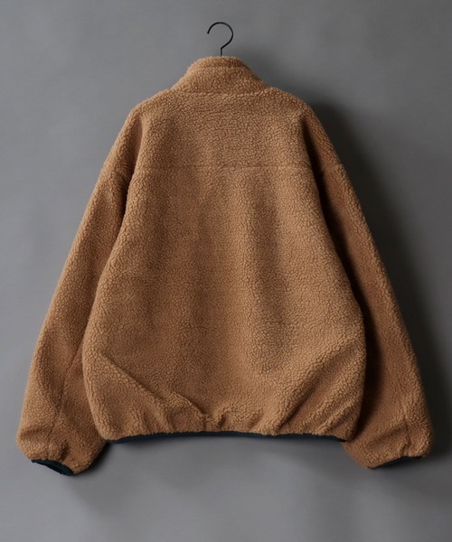 SITRY(シトリー)の「2way reversible sheep boa Jacket/リバーシブル シープボア ジャケット(ブルゾン・メンズ・ブラック/オフホワイト/タン/ベージュ・M/L)」の15枚目の写真