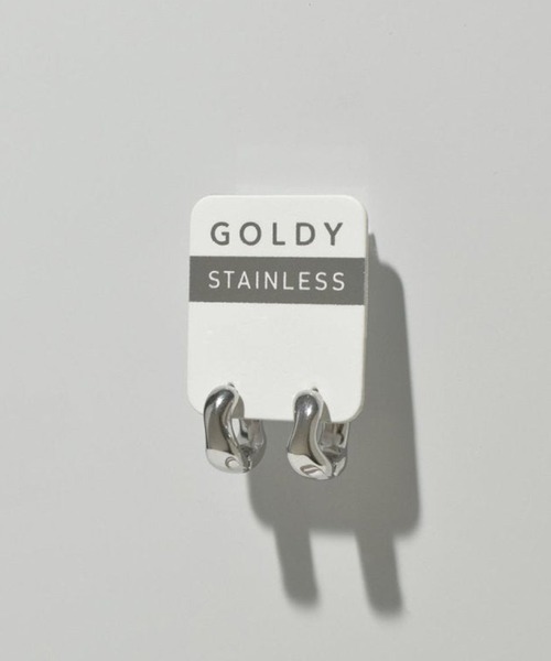 GOLDY(ゴールディ)の「【GOLDY】アレルギー対応 ミニ プランプ ワンタッチ ステンレス ピアス / 1230602(ピアス(両耳用)・レディース・ゴールド/シルバー・FREE)」の3枚目の写真