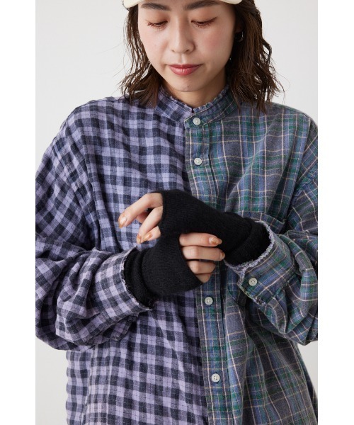 RODEO CROWNS WIDE BOWL（ロデオクラウンズワイドボウル）の「シャギーアームウォーマー（手袋・レディース・ブラック/グレー/オフホワイト・FREE）」の7枚目の写真