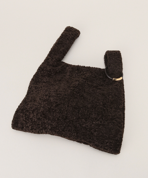 nanushka(ナヌーシュカ)の「【NANUSHKA/ナヌーシュカ】JEN LARGE FAUX SHEARLING(ハンドバッグ・レディース・ブラウン・FREE)」の9枚目の写真