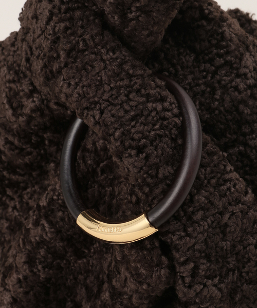 nanushka(ナヌーシュカ)の「【NANUSHKA/ナヌーシュカ】JEN LARGE FAUX SHEARLING(ハンドバッグ・レディース・ブラウン・FREE)」の10枚目の写真