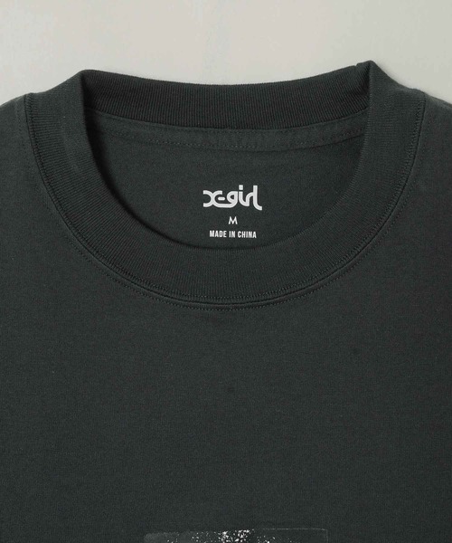 X-girl（エックスガール）の「GRUNGE FACE L/S TEE（Tシャツ