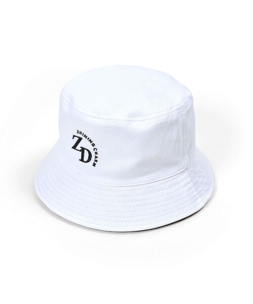 ZIDDY（ジディ）の「【 ニコ☆プチ 掲載 】モノグラムヒョウ柄リバーシブルバケットハット（ハット・キッズ・ホワイト/ブラック・FREE）」の5枚目の写真