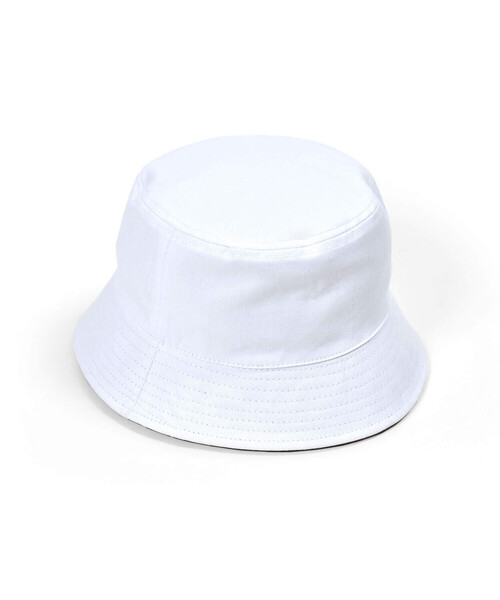 ZIDDY（ジディ）の「【 ニコ☆プチ 掲載 】モノグラムヒョウ柄リバーシブルバケットハット（ハット・キッズ・ホワイト/ブラック・FREE）」の6枚目の写真