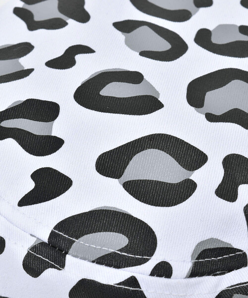 ZIDDY（ジディ）の「【 ニコ☆プチ 掲載 】モノグラムヒョウ柄リバーシブルバケットハット（ハット・キッズ・ホワイト/ブラック・FREE）」の16枚目の写真