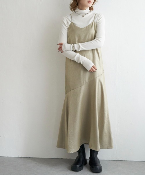 notch.（ノッチ）の「グリッターキャミワンピース（ワンピース・レディース・ブラック/ベージュ・M）」の16枚目の写真