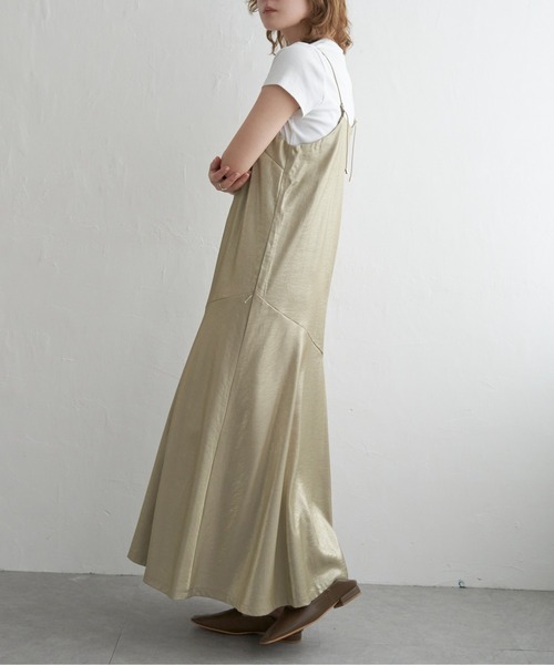 notch.（ノッチ）の「グリッターキャミワンピース（ワンピース・レディース・ブラック/ベージュ・M）」の4枚目の写真