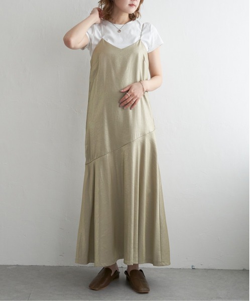 notch.（ノッチ）の「グリッターキャミワンピース（ワンピース・レディース・ブラック/ベージュ・M）」の7枚目の写真