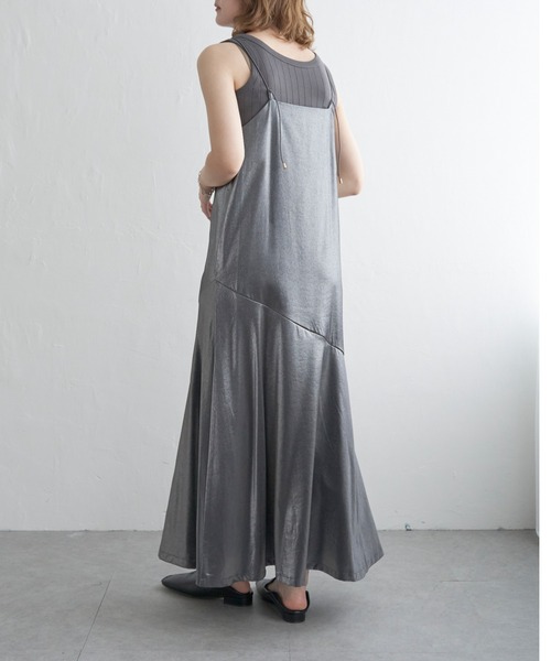 notch.（ノッチ）の「グリッターキャミワンピース（ワンピース・レディース・ブラック/ベージュ・M）」の10枚目の写真