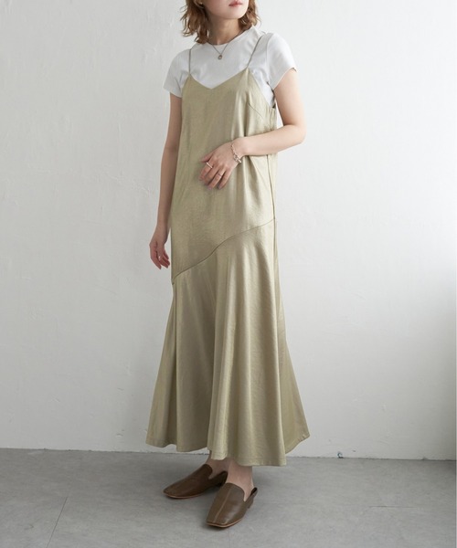 notch.（ノッチ）の「グリッターキャミワンピース（ワンピース・レディース・ブラック/ベージュ・M）」の3枚目の写真