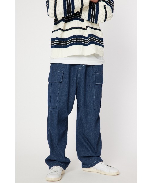 RODEO CROWNS WIDE BOWL（ロデオクラウンズワイドボウル）の「SURVIVAL PANTS VOL.2（カーゴパンツ・メンズ・ブルー/オフホワイト/ブルー系その他3/カーキ/ブラック・LARGE/MEDIUM）」の4枚目の写真