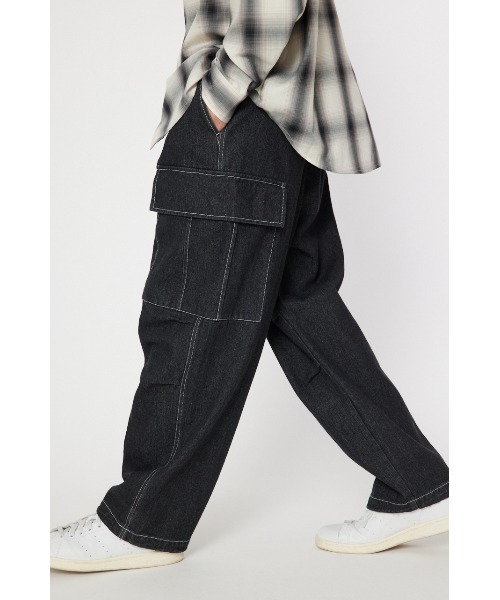 RODEO CROWNS WIDE BOWL（ロデオクラウンズワイドボウル）の「SURVIVAL PANTS VOL.2（カーゴパンツ・メンズ・ブルー/オフホワイト/ブルー系その他3/カーキ/ブラック・LARGE/MEDIUM）」の2枚目の写真