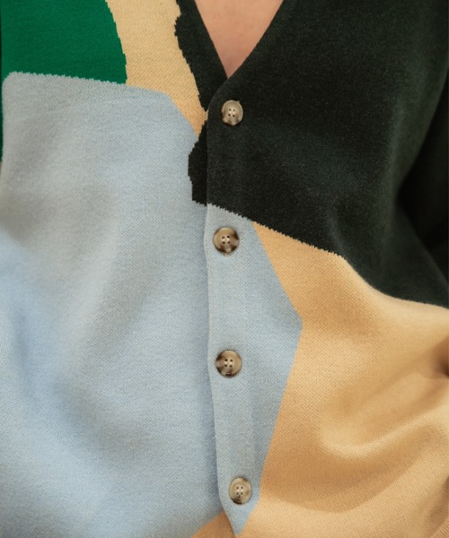 PAMM（パム）の「thanks fruits knit cardigan（カーディガン/ボレロ・レディース・ダークブルー/クリーム・フリー）」の15枚目の写真