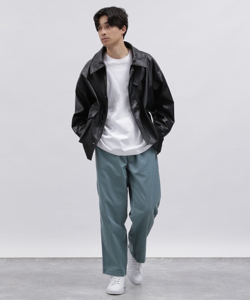 LAKOLE（ラコレ）の「PUレザーフィールドジャケット / 991905