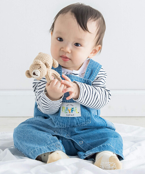 SLAP SLIP BABY（スラップスリップベビー）の「アニマルモチーフウサギクジラ恐竜クマ歯がためベビー（ベビーギフト・キッズ・ブルー/ブラウン/グリーン/オフホワイト・FREE）」の11枚目の写真