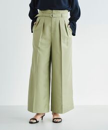 ハイウエストベルトツキワイドパンツ