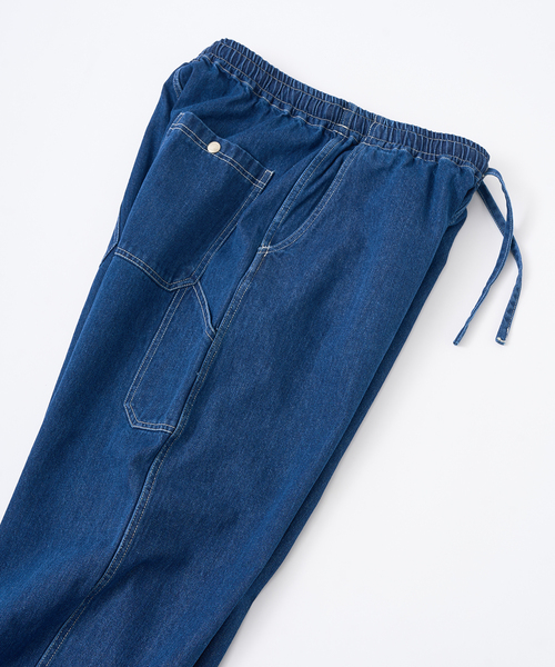 417 EDIFICE（フォーワンセブンエディフィス）の「”フレンチワーク” ワイドデニムパンツ セットアップ着用可（デニムパンツ・メンズ・ブラック/アイボリー/ブルー系その他・SMALL/MEDIUM/LARGE）」の8枚目の写真