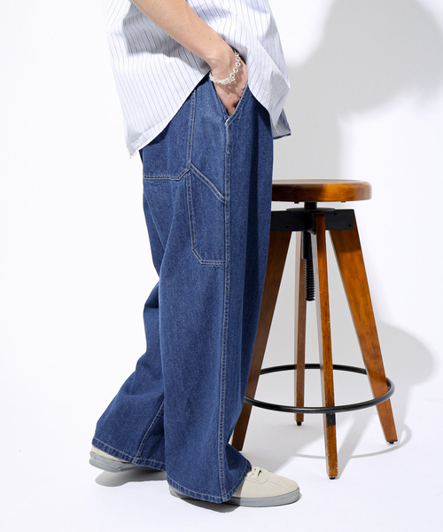 417 EDIFICE（フォーワンセブンエディフィス）の「”フレンチワーク” ワイドデニムパンツ セットアップ着用可（デニムパンツ・メンズ・ブラック/アイボリー/ブルー系その他・SMALL/MEDIUM/LARGE）」の18枚目の写真