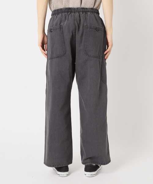 セール】”フレンチワーク” ワイドデニムパンツ セットアップ着用可