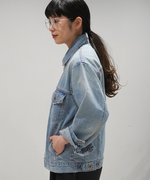 Johnbull（ジョンブル）の「【JOHNBULL/ジョンブル】デニムジャケット（デニムジャケット・レディース・サックスブルー・FREE）」の2枚目の写真